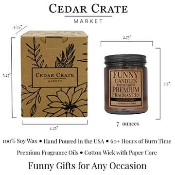 Friendship Candle Gift for Women | Don't Let Anyone Treat You Like Free Salsa | Funny Candles Gift for Friends Women | Funny Unique Friend Birthday Gifts | Huckleberry + Vanilla 100% Soy | Made in USA