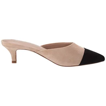 Elegant Two-Tone Mules for Women - Comfort & Style