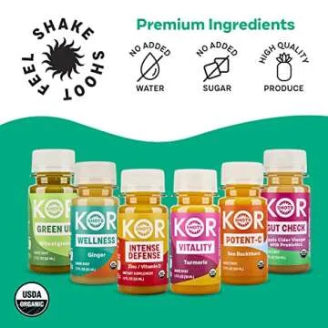 KOR Shots Variety Shot Pack - 24 Organic Juice Shots