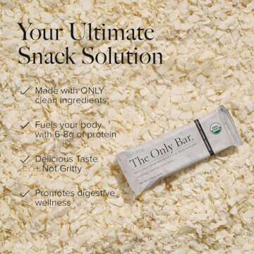 Truvani Plant Based Snack Bars | Coconut Cashew 12 Pack | 5g Protein | USDA Organic and Vegan | The Only Bar | Dairy, Soy, and Gluten Free | Individually Wrapped