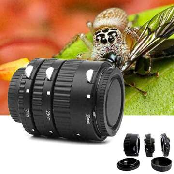 Mcoplus Extension Tube Set for Nikon - Macro Photography Kit