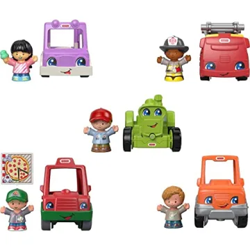 Fisher-Price Little People 5 Vehicle Set for Kids 1-5