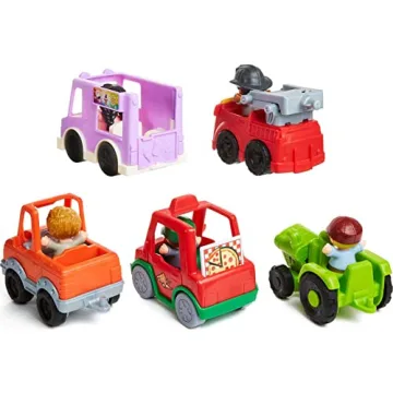 Fisher-Price Little People 5 Vehicle Set for Kids 1-5