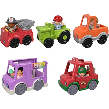 Fisher-Price Little People 5 Vehicle Set for Kids 1-5