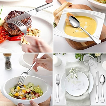 LIANYU 18/10 Stainless Steel Flatware Set for 12