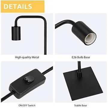 NANANARDOSO Industrial Desk Lamp - Vintage Table Lighting