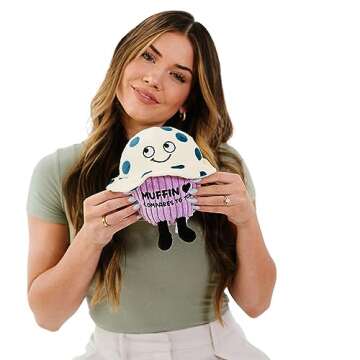 Punchkins - Muffin Compares to You Plushie - Funny Pun Meme Gag Gift, Great for Emotional Support, F...