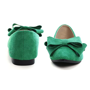 Stylish SAILING LU Bow-Knot Ballet Flats in Spring Green