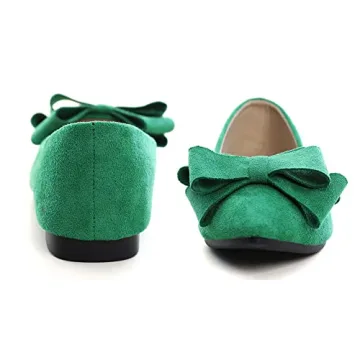 Stylish SAILING LU Bow-Knot Ballet Flats in Spring Green