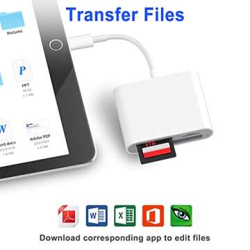 SZHAIYIJIN CF SD Card Reader for iPhone 14/13 - Fast Transfer