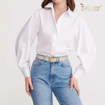 JASGOOD Womens Leather Belts for Jeans Pants 1.1" Width Vintage Ladies Belts for Dresses