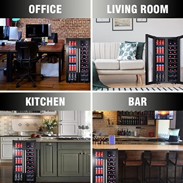 STAIGIS Dual-Zone Wine Cooler for 18 Bottles