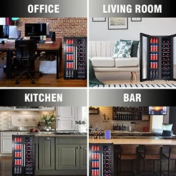 STAIGIS Dual-Zone Wine Cooler for 18 Bottles
