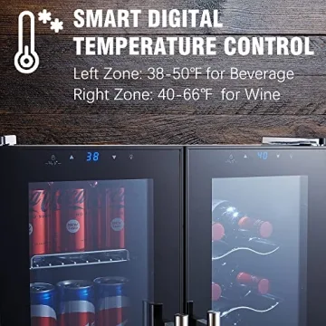 STAIGIS Dual-Zone Wine Cooler for 18 Bottles