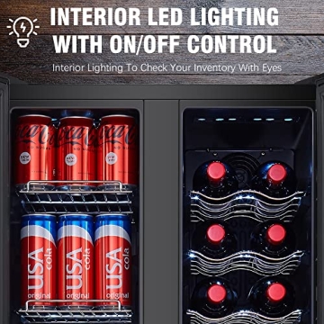 STAIGIS Dual-Zone Wine Cooler for 18 Bottles