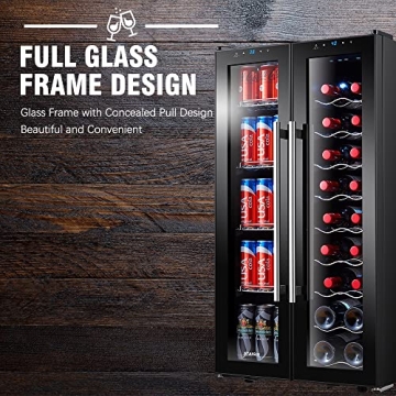 STAIGIS Dual-Zone Wine Cooler for 18 Bottles