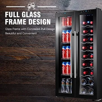 STAIGIS Dual-Zone Wine Cooler for 18 Bottles