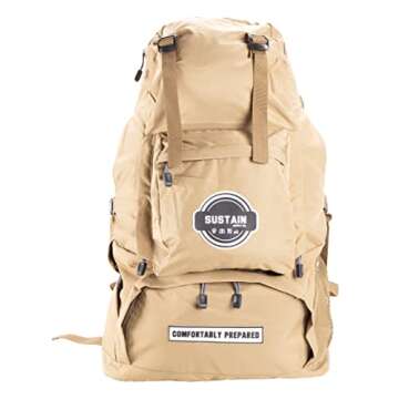 Sustain Supply Emergency Survival Kit & Backpack, 4 Person, 72 Hours, Disaster Preparedness Go-Bag f...