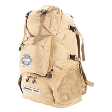 Sustain Supply Emergency Survival Kit & Backpack, 4 Person, 72 Hours, Disaster Preparedness Go-Bag for Earthquake, Fire, Hurricane & Shelter-in-place Including Food, Stove, Water, Blankets, First Aid