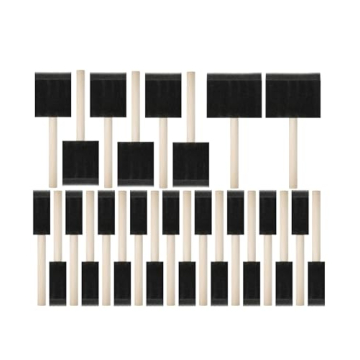 Bates Foam Paint Brushes - 26 Pack of Versatile Sponge Brushes for Easy Painting