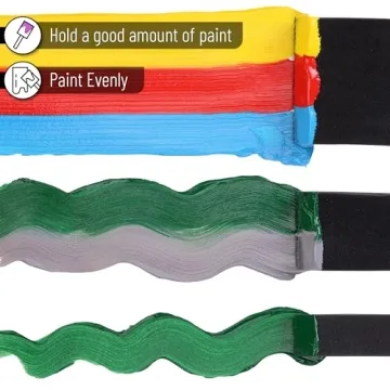 Bates 26 Pack Foam Paint Brushes for Painting and Crafting