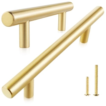 Elegant QOGRISUN Solid Brass Cabinet Pulls to Enhance Your Space