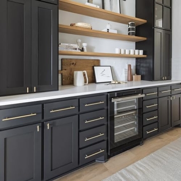 Elegant QOGRISUN Solid Brass Cabinet Pulls for Style