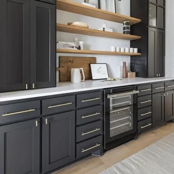 Elegant QOGRISUN Solid Brass Cabinet Pulls for Style