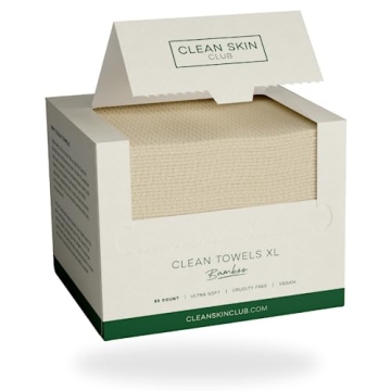 Clean Skin Club Bamboo Viscose Clean Towels XL for Sensitive Skin