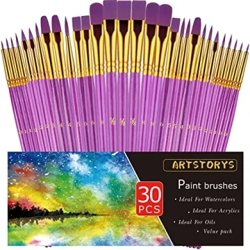 Paint Brushes Set – 30 Pcs for All Artistic Needs