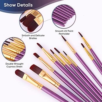 Paint Brushes Set – 30 Pcs for All Artistic Needs