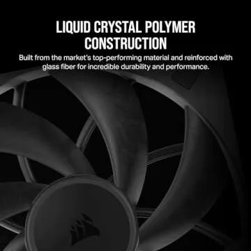 CORSAIR RS140 MAX 140mm PWM Thick Fans – High Static Pressure – Liquid Crystal Polymer Construction – Dual Pack – Black