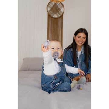 BIBS Pacifiers Natural Rubber Colour Collection Set of 2