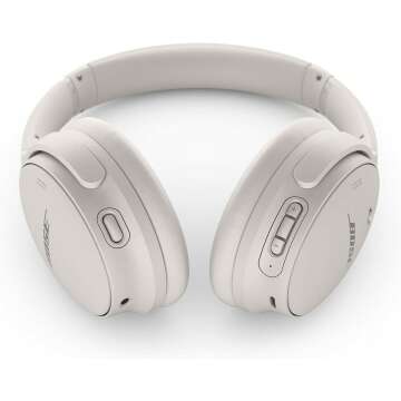 Bose QC45 White Smoke Wireless Noise Cancelling Headphones