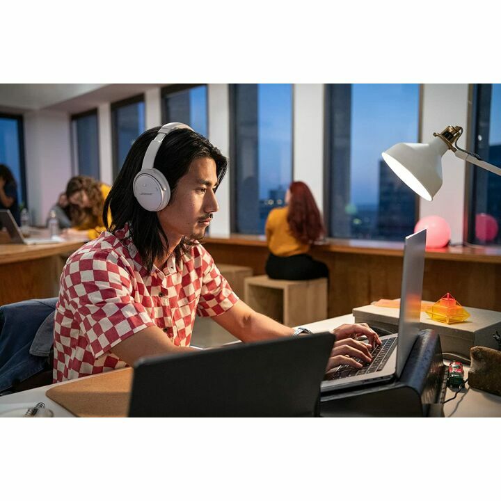 Bose QC45 White Smoke Wireless Noise Cancelling Headphones