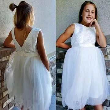 Elegant Flower Girl Dress for Parties and Celebrations