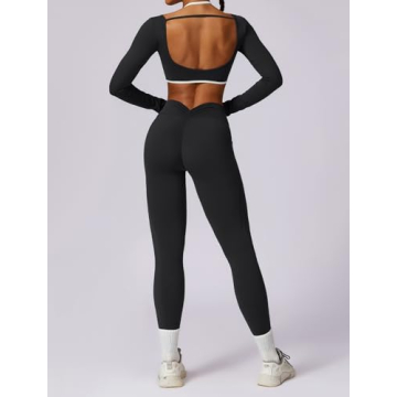 ABOCIW Women's Crop Top and Leggings Set for Activewear