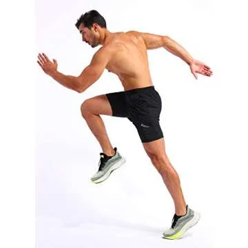 Pudolla Men's 2 in 1 Running Shorts for Active Lifestyle