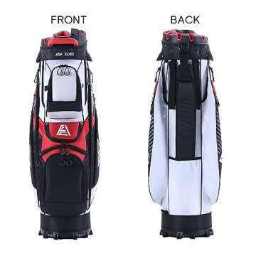 ASK ECHO T-Lock Golf Cart Bag for Men with 14 Way Organizer