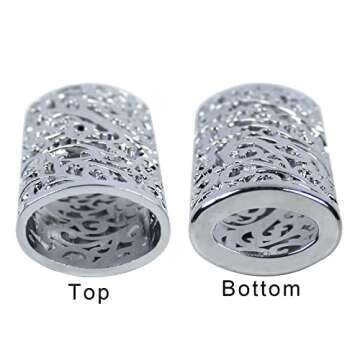 HUMWE Vintage Metal Lighter Case Sleeve Cover Holder with Hollow Pattern Design for BIC Full Size Lighter Type J6 (Silver)