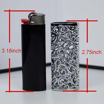 HUMWE Vintage Metal Lighter Case for BIC Lighter