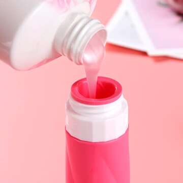 Gemice Travel Bottles for Toiletries, 3oz Tsa Approved Travel Size Containers BPA Free Leak Proof Tr...