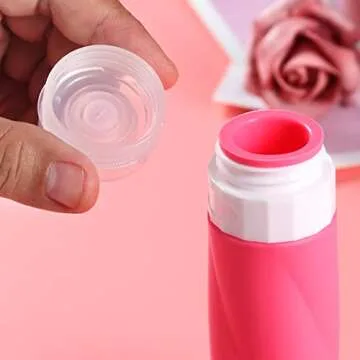 Gemice Travel Bottles for Toiletries, 3oz Tsa Approved Travel Size Containers BPA Free Leak Proof Travel Tubes Refillable Liquid Travel Accessories with Clear Toiletry Bag (4 Pack)