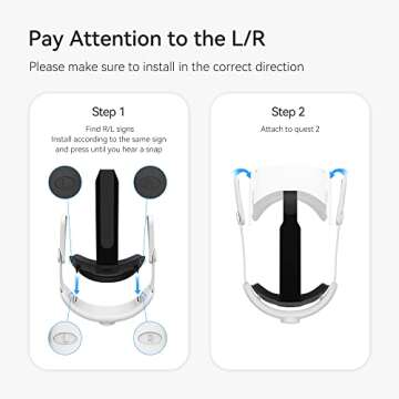 KIWI design Comfort Head Strap Accessories Compatible with Oculus/Meta Quest 2, Elite Strap Replacement for Enhanced Support of VR Headset