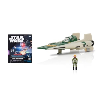 STAR WARS Micro Galaxy Squadron Resistance A-Wing Mystery Bundle - 3-Inch Vehicles with Accessories