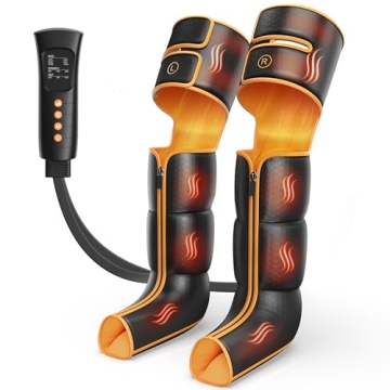 ITCPRL Leg Massager with Heat and Compression, Foot Calf & Thigh Massage for Circulation and Pain Re...