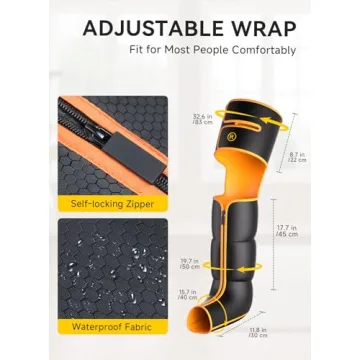 ITCPRL Leg Massager with Heat and Compression, Foot Calf & Thigh Massage for Circulation and Pain Relief, Leg Compression Massager with Handheld Controller 3 Intensities 6 Modes - FSA HSA Eligible