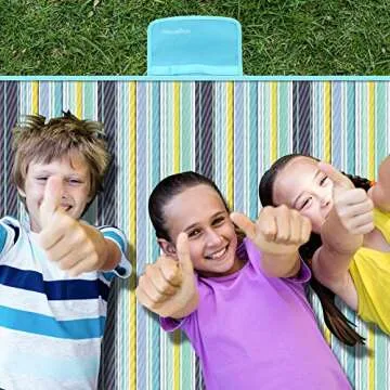 Angemay Outdoor Picnic Blanket Waterproof Beach Mat