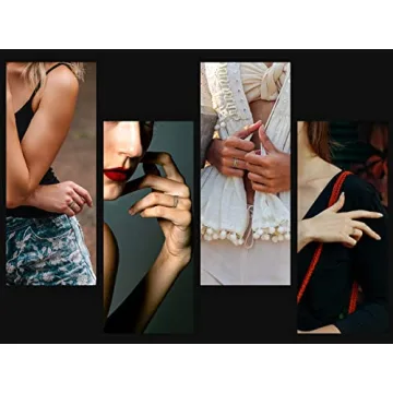 Myshiwu Two-tone Crossover Twisted Cable Ring Gift