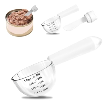 Mutclord 1-Cup Pet Food Scoop - Accurate Measuring Tool for Dogs & Cats